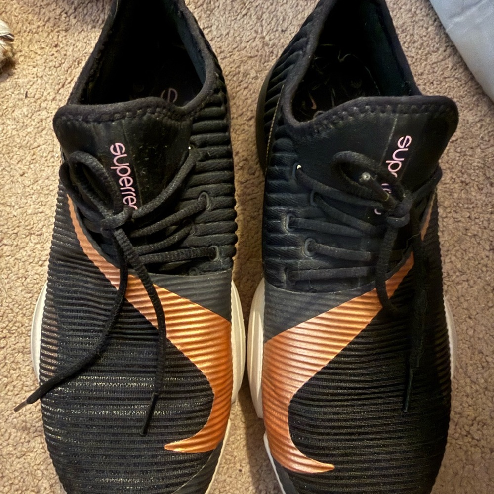 Nike Black and Gold Superrep Women's Sneakers